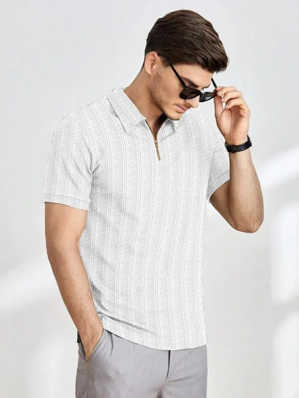 White_Premium_Polyester_Polo_T-Shirt_For_Men