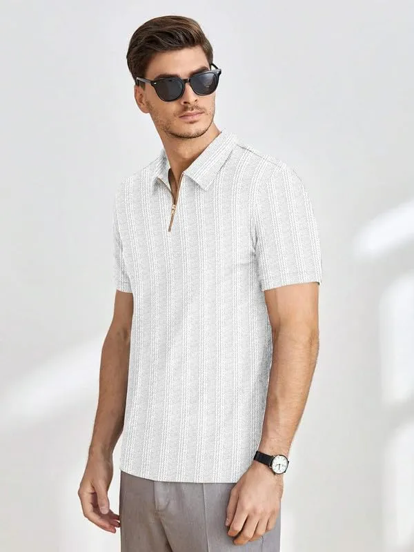 White_Premium_Polyester_Polo_T-Shirt_For_Men
