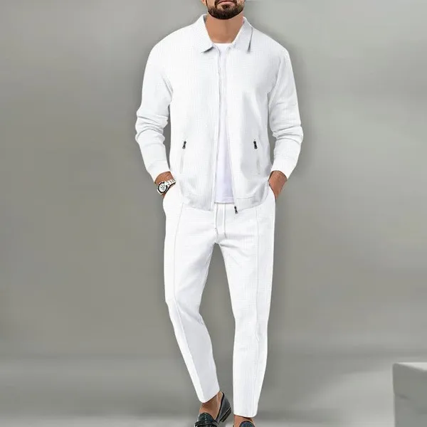 White_Premium_Cotton_Lycra_Blend_Tracksuit_For_Men