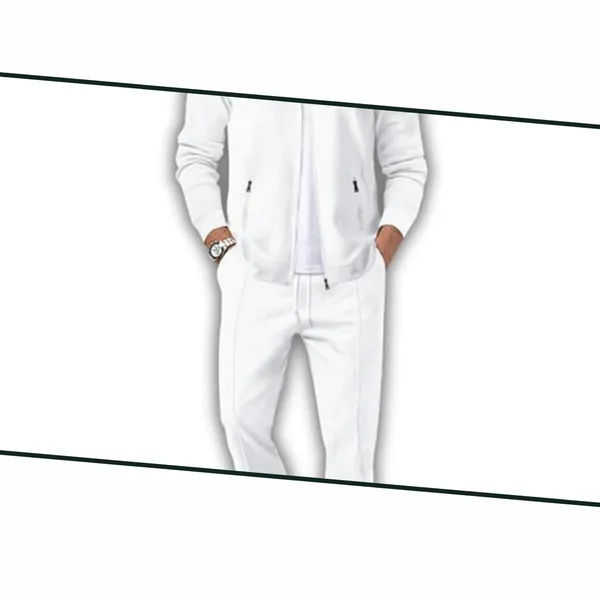 White_Premium_Cotton_Lycra_Blend_Tracksuit_For_Men