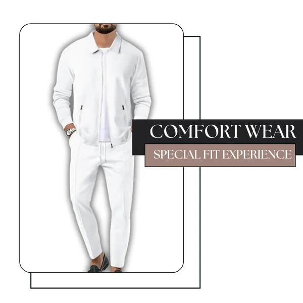 White_Premium_Cotton_Lycra_Blend_Tracksuit_For_Men