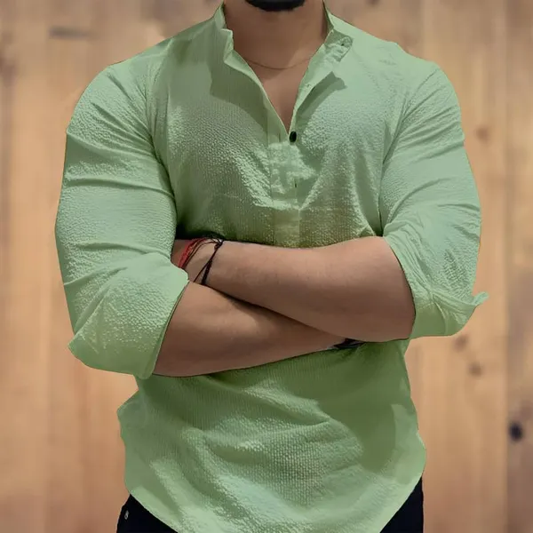 Pista_Premium_Cotton_Kurta_Shirt_For_Men