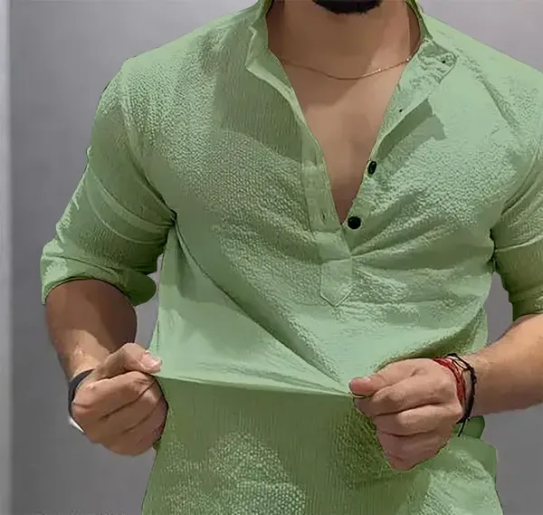 Pista_Premium_Cotton_Kurta_Shirt_For_Men