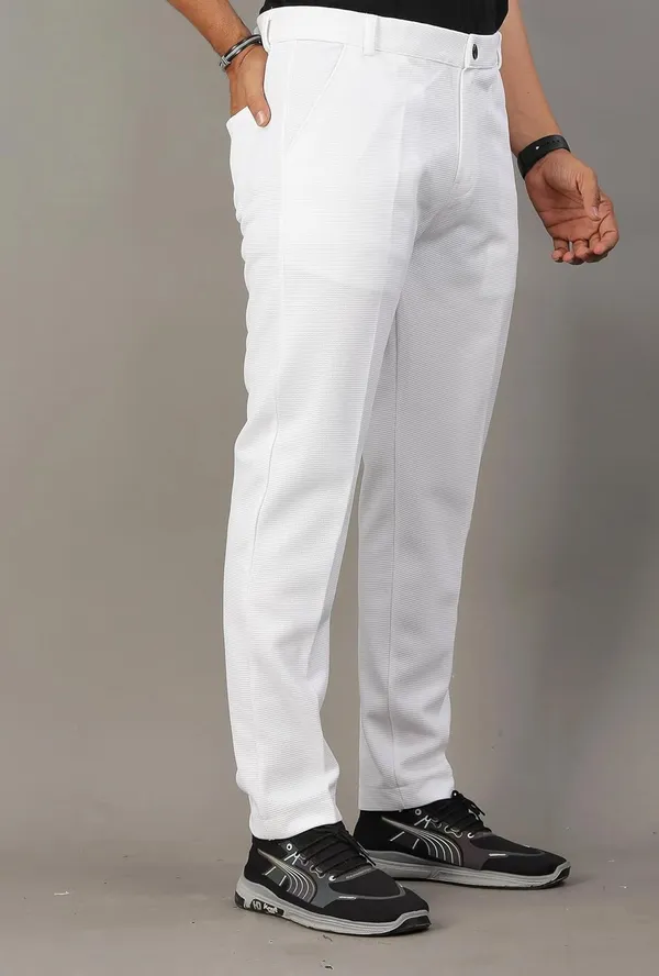 White_Premium_Pure_Cotton_Slim_Fit_Trousers_For_Men