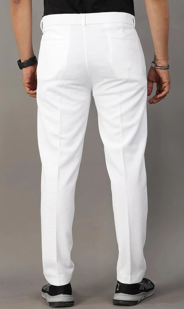 White_Premium_Pure_Cotton_Slim_Fit_Trousers_For_Men