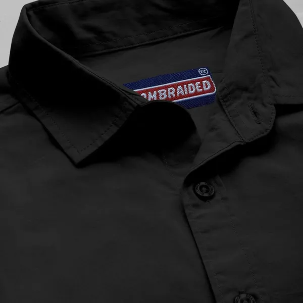 Black_Premium_Cotton_Blend_Casual/Formal_Shirt_For_Men