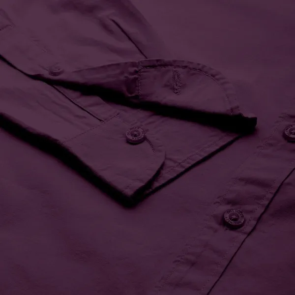 Wine_Premium_Cotton_Blend_Casual/Formal_Shirt_For_Men