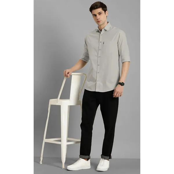 Grey_Premium_Cotton_Blend_Western_Shirt_For_Men