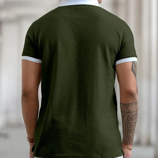 Green_Premium_Poly_Cotton_Polo_T-Shirt_For_Men