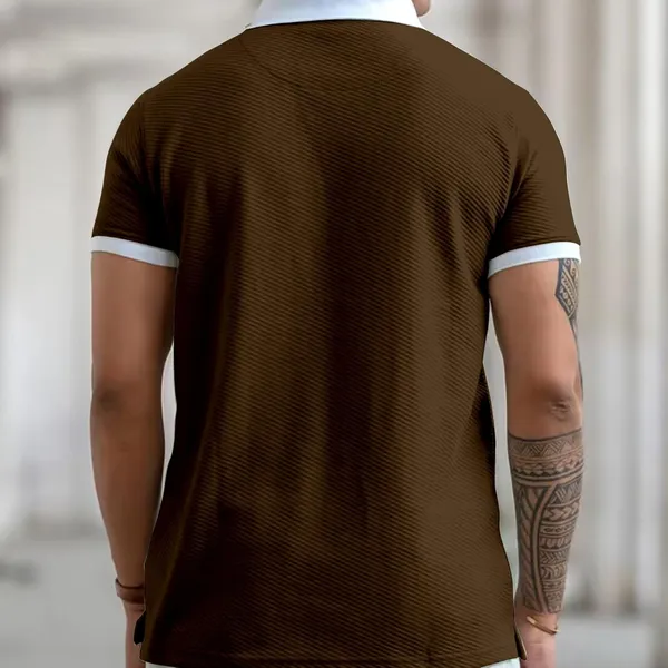 Coffee_Premium_Poly_Cotton_Polo_T-Shirt_For_Men
