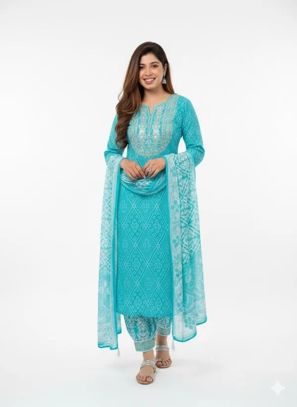 Light_Blue_Cotton_Regular_Kurta,_Salwar_&_Dupatta_Set_For_Women
