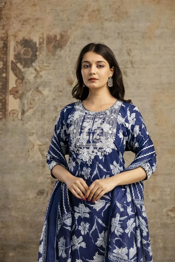 Blue_Cotton_Regular_Kurta,_Salwar_&_Dupatta_Set_For_Women