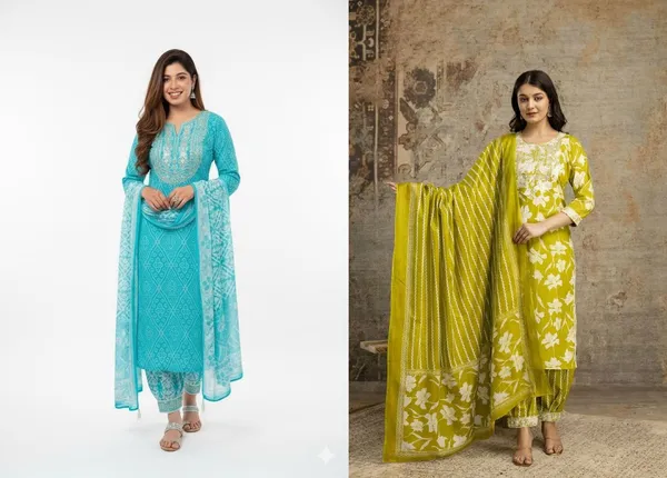 Light_Blue_&_Yellow_Cotton_Regular_Kurta,_Salwar_&_Dupatta_Combo_Set_For_Women