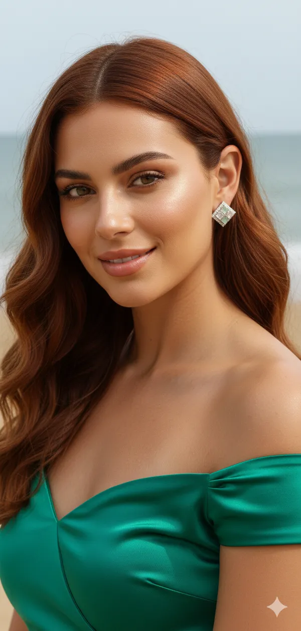 Mint_Pink_Square_Studs_For_Girls