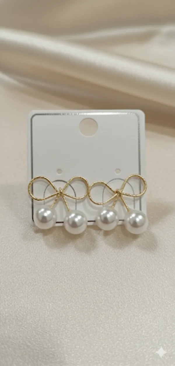 The_Dainty_Pearl_Bow_Drops_Stud_Earring