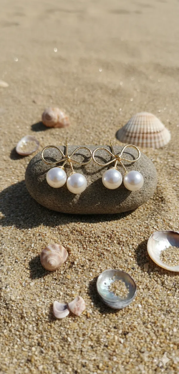 The_Dainty_Pearl_Bow_Drops_Stud_Earring