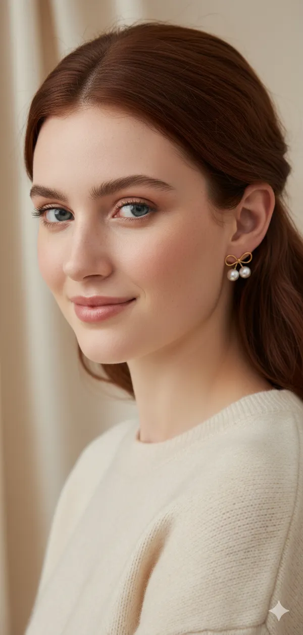 The_Dainty_Pearl_Bow_Drops_Stud_Earring