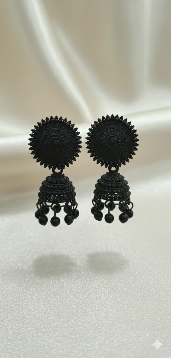 The_Black_Sunburst_Jhumkas_For_Women