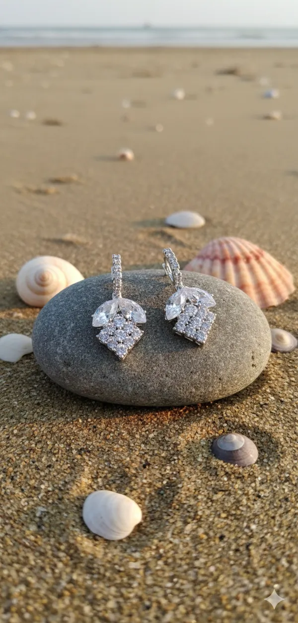 Tidal_Leaf_Drop_Korean_Earrings_For_Women