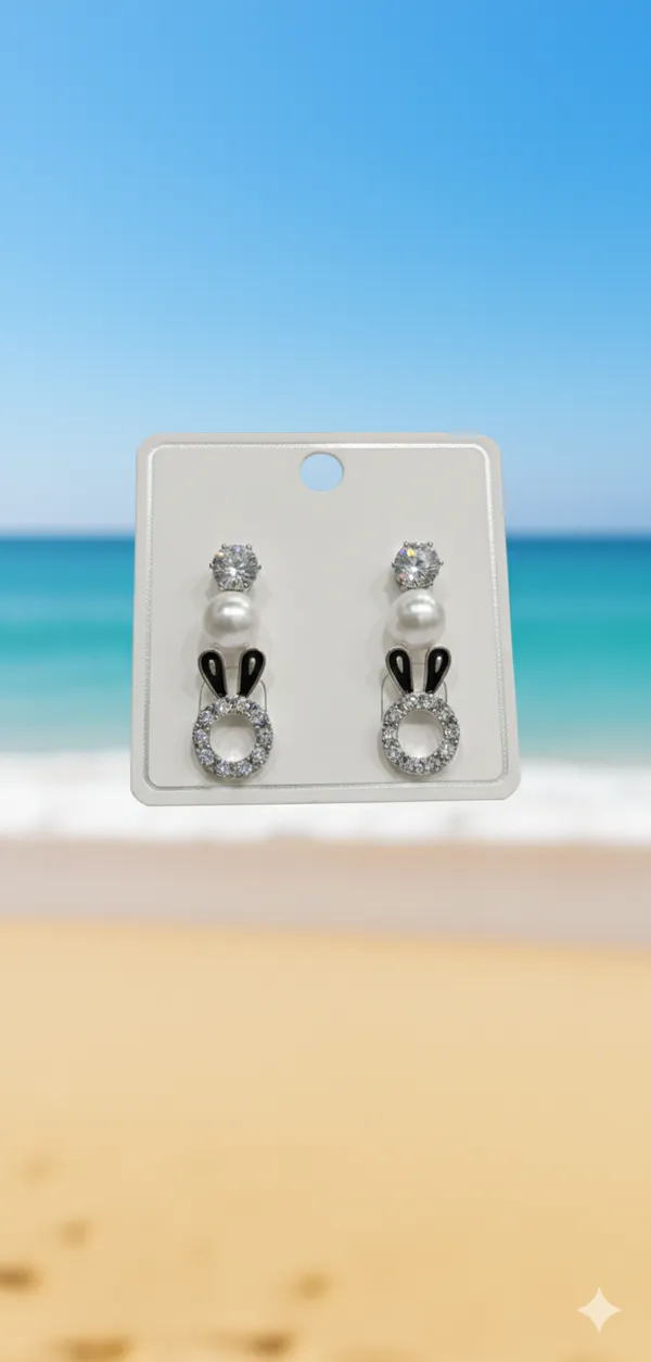 Silver_Pearls_Bunny_Kisses_Earring_For_Women