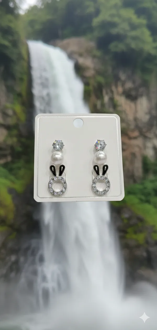 Silver_Pearls_Bunny_Kisses_Earring_For_Women