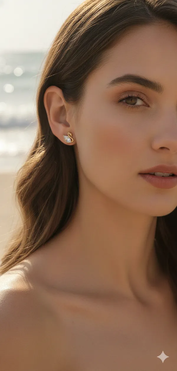 The_Swan_Lake_Studs_For_Women_(Multi_Piercing_Set)