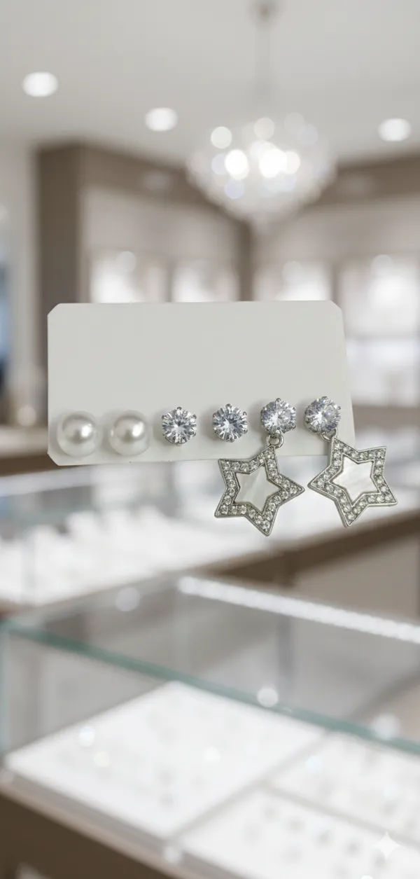 Silver_Pearls_Starlight_Trilogy_Earrings_For_Women_And_Girls