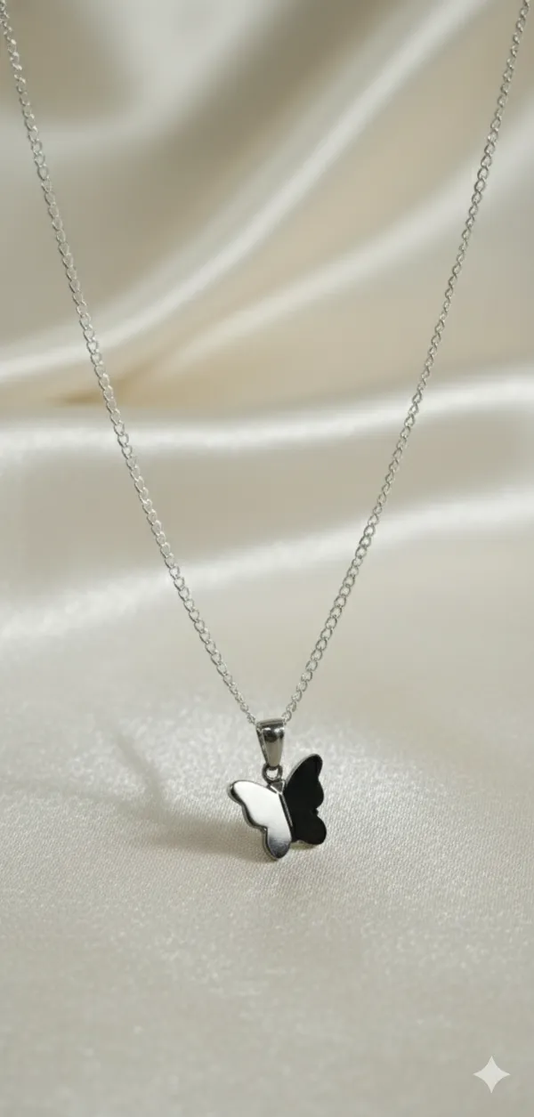 Silver_Stainless_Steel_Obsidian_Flutter_Neckpeice_For_Women_And_Girls