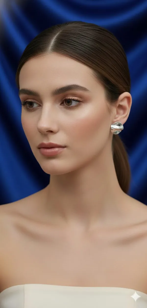 The_Sculpted_Silver_Petal_Studs_Earrings_for_Women