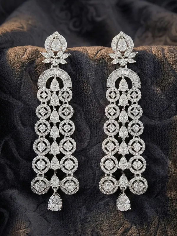 Silver_Alloy_Elegant_Earrings_For_Women