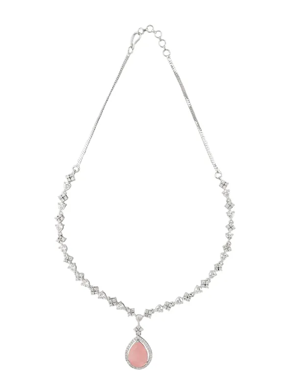 Silver_Pink_Elegant_Jewellery_set