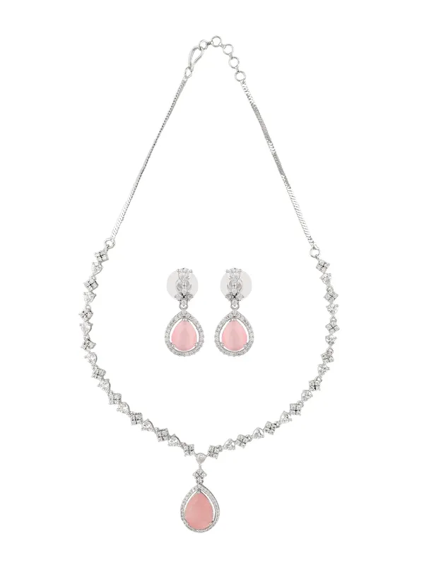 Silver_Pink_Elegant_Jewellery_set