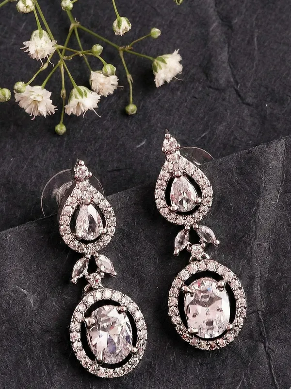 Silver_Alloy_Fashionable_Earrings_For_Women