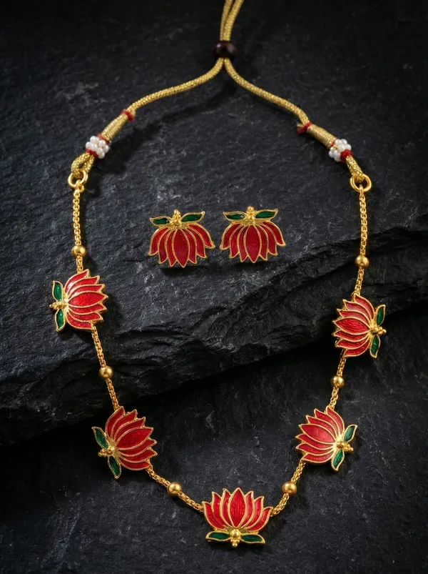 Alloy_Elegant_Necklace_Set_For_Women