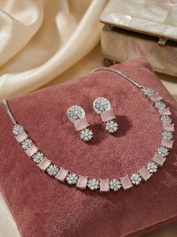 Pink-Silver_Alloy_Elegant_Jewellery_Set_For_Women