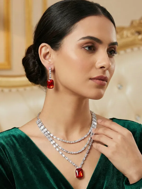 SIlver_Plated_Red_stoned_Jewellery_Set