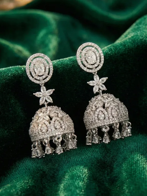 Silver_Alloy_Elegant_Earrings_For_Women