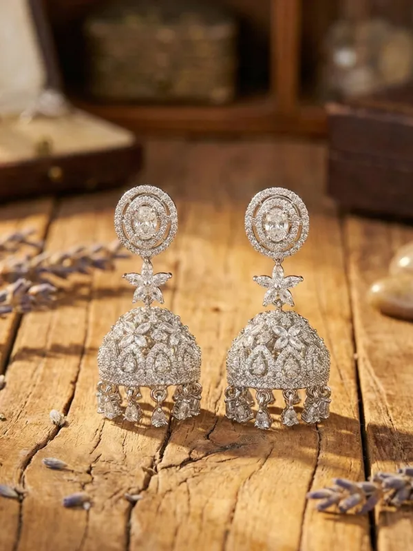 Silver_Alloy_Elegant_Earrings_For_Women