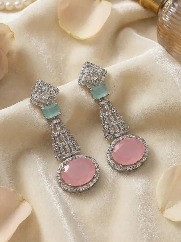 Pink_Alloy_Elegant_Earrings_For_Women
