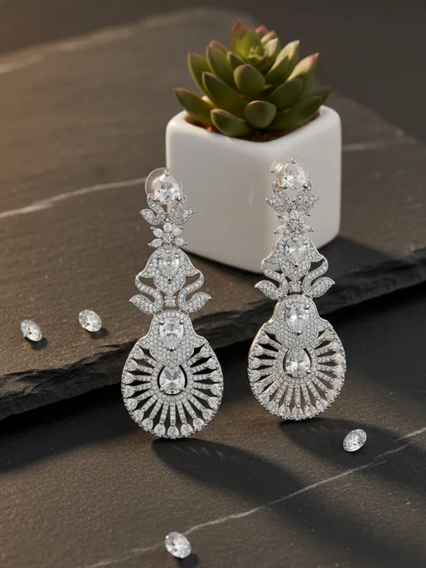 Silver_Alloy_Elegant_Earrings_For_Women