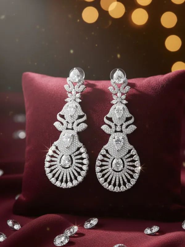 Silver_Alloy_Elegant_Earrings_For_Women