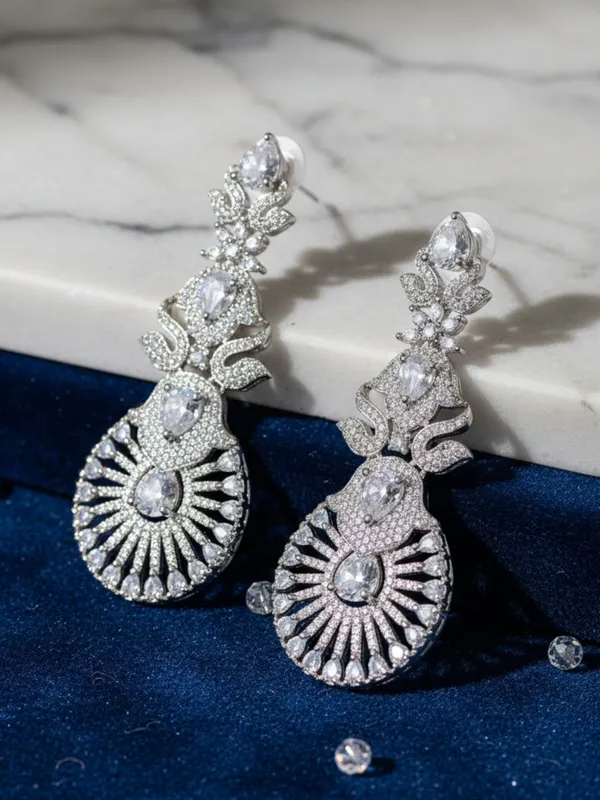 Silver_Alloy_Elegant_Earrings_For_Women