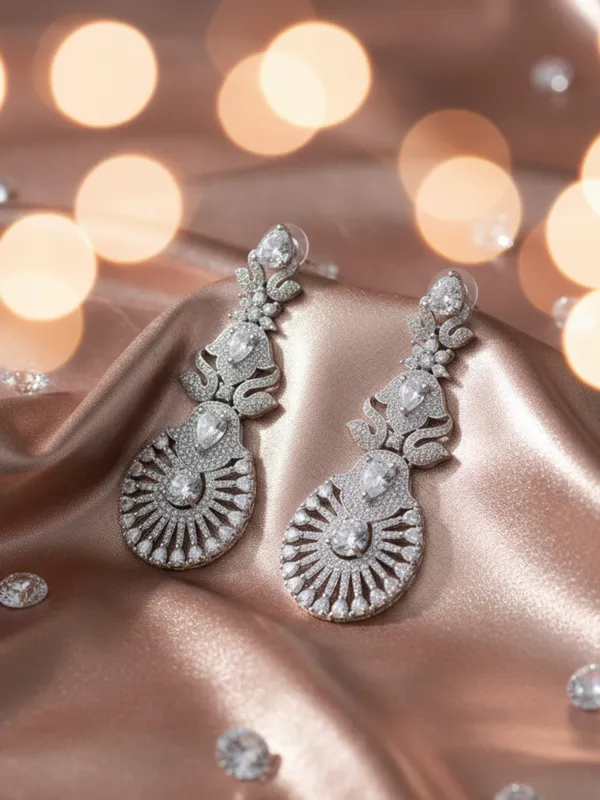 Silver_Alloy_Elegant_Earrings_For_Women