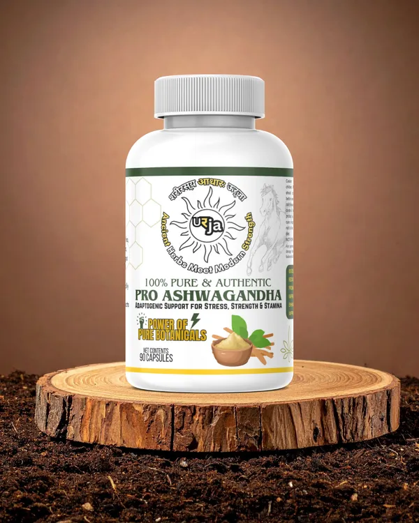 Urja_Pro_Ashwagandha_Root_Extract_For_Energy_With_Plant_Based_Blend_For_Balance_And_Daily_Strength_Support_In_Vegetarian_Form_Suitable_For_Wellness_Use_90_Veg_Capsules_In_Bottle