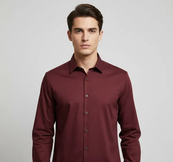 Maroon_Satin_Premium_&_Elegant_Formal_Shirt_For_Men