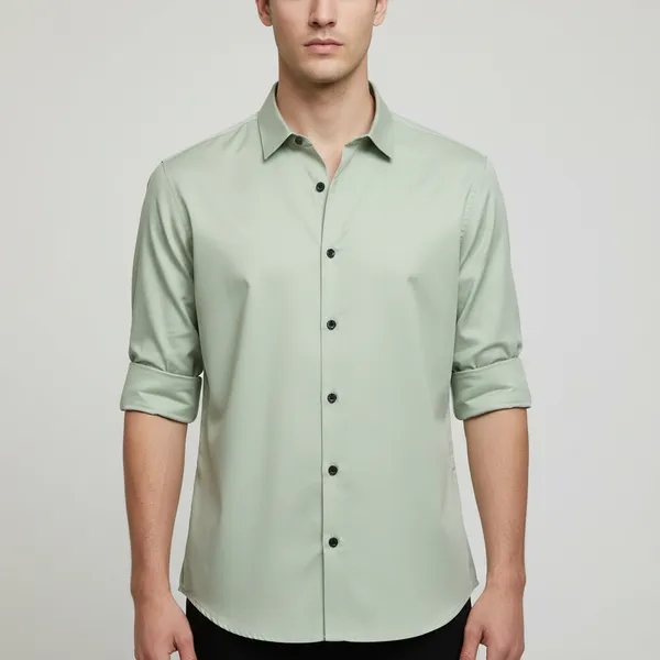 Light_Green_Satin_Premium_&_Elegant_Formal_Shirt_For_Men