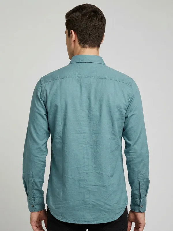Teal_Blue_Rfd_Premium_&_Elegant_Double_Pocket_Shirt_For_Unisex