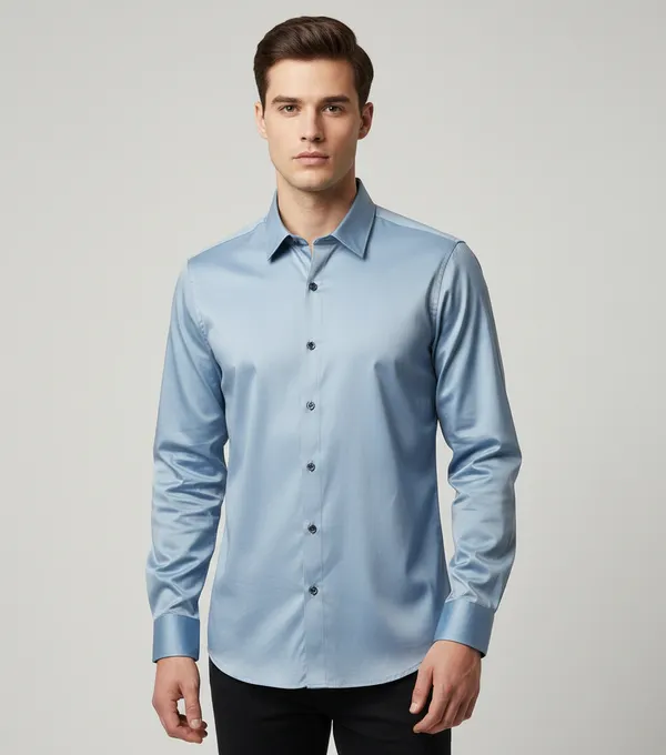 Light_Blue_Satin_Premium_&_Elegant_Formal_Shirt_For_Men