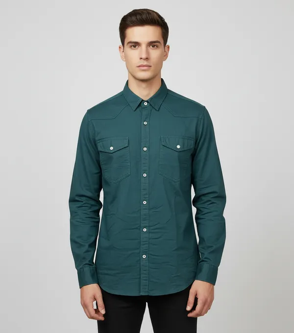 Bottle_Green_Rfd_Premium_&_Elegant_Double_Pocket_Shirt_For_Unisex