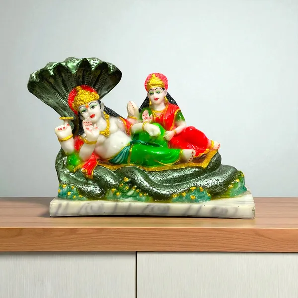 Multicolor_Bhagwan_Vishnu_Lakshmi_On_Sheshnag_Marble_Look_Statue